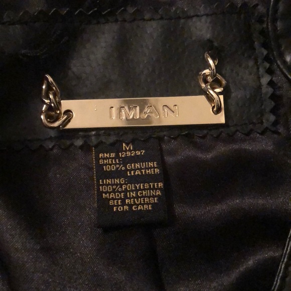 IMAN leather Jacket - Picture 6 of 6